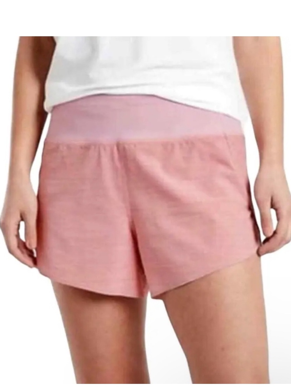 Athleta Pink Textured 3.5" Run With It Athletic Shorts size 1X